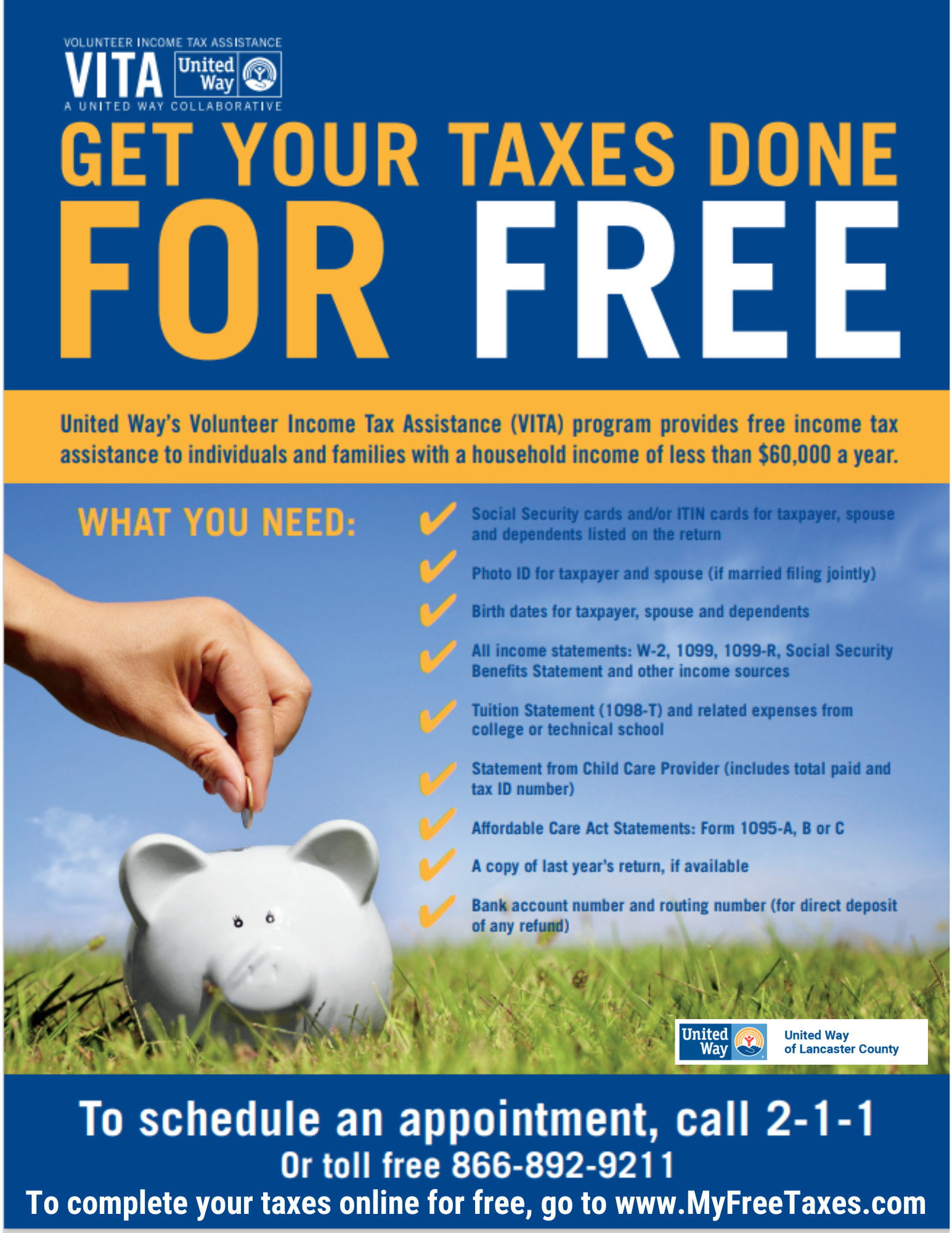 information on accessing free tax prep 
